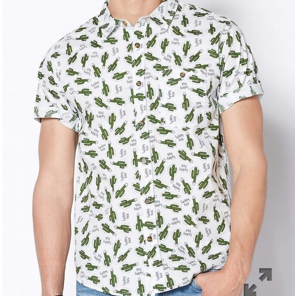 Spencer Novelty Button Down Shirt Large F*cking Prick - Picture 6 of 6